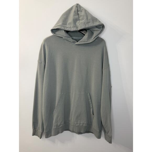 Alo Double Take Hoodie Sweatshirt Men's Steel Grey Casual Comfy Pullover - Picture 5 of 9